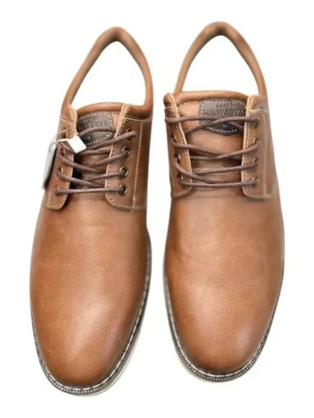 Nunn Bush Men’s Tan Oxford Dress Shoes | Size 10M | Memory Foam Comfort